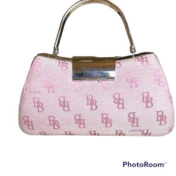 Brentano Hard-sided Mini Purse w/metal gemmed clasp Pink - OS - Picture 2 of 6